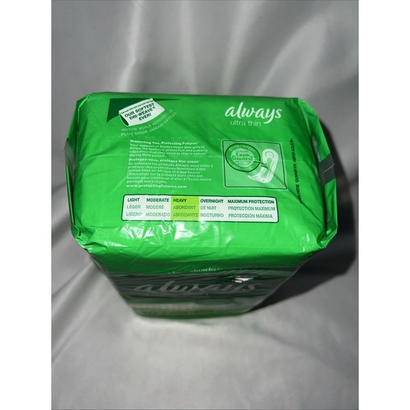 Always‎ Ultra Thin Long Pads Without Wings Heavy 40 ct. - Picture 5 of 5